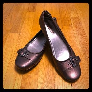 ECCO Bronze Comfortable Flat Low Heel Size 41 Shoe